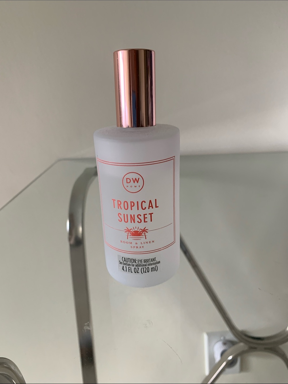 DW Home Tropical Sunset Room & Linen Spray - Pink Frost Bottle
